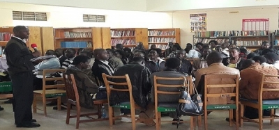 Moi High School Kabartonjo teacher gives feedback on lesson study